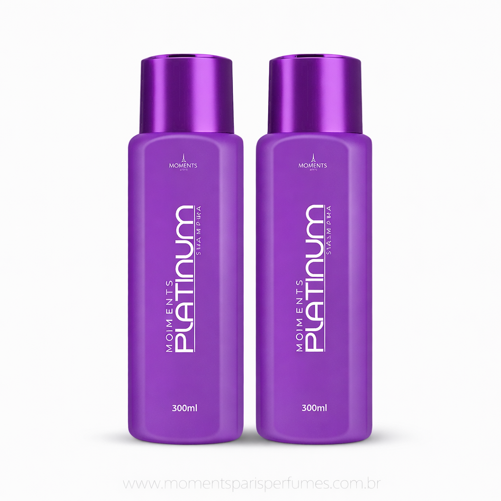Platinum Shampoo & Treatment セット Moments Platinum Shampoo + Máscara | Kit Tratamento Capilar