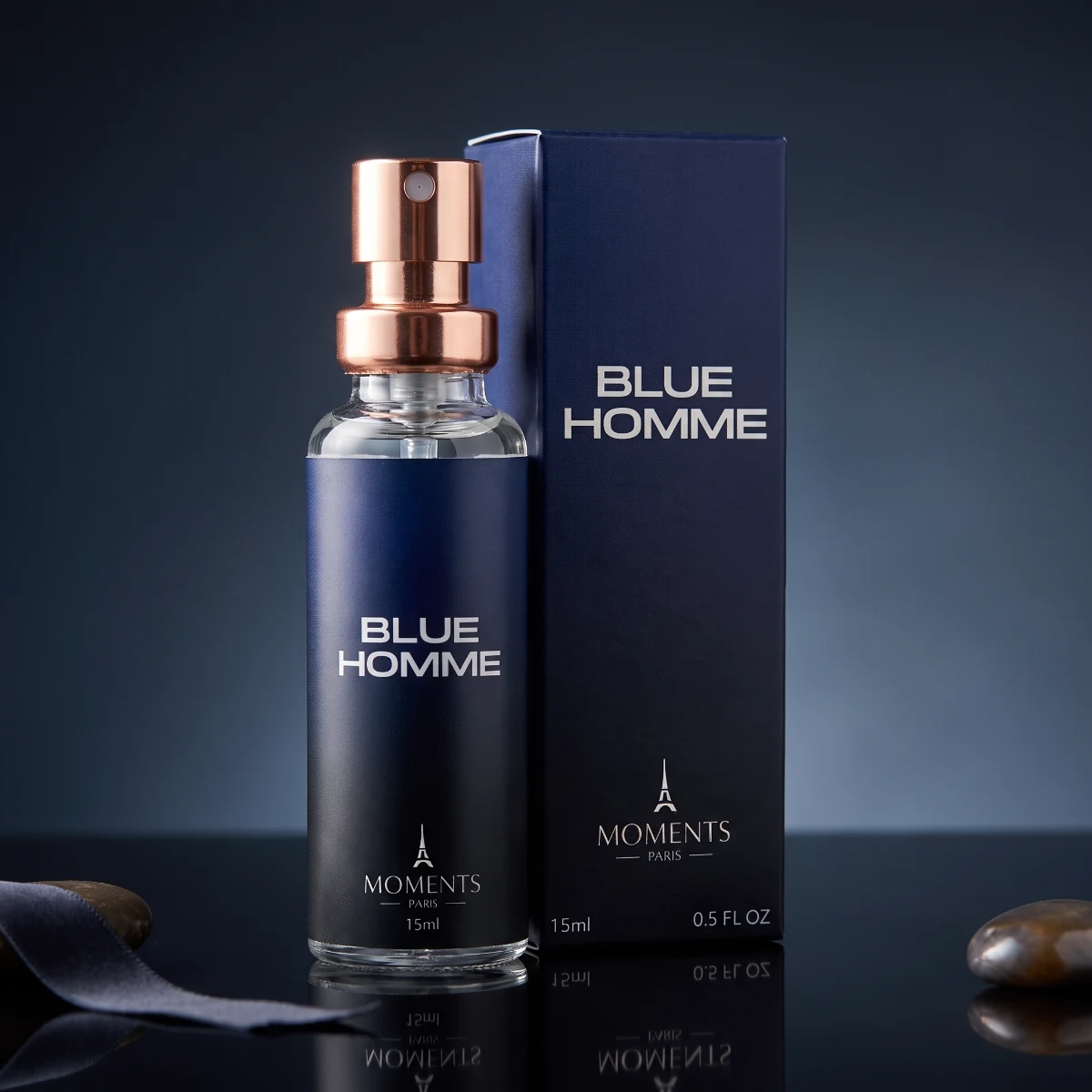 BLUE HOMME 15ml — Perfume Amadeirado Aromático | Moments Paris